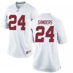 Women's Alabama Crimson Tide #24 Trey Sanders White Replica NCAA College Football Jersey 2403QYIF8